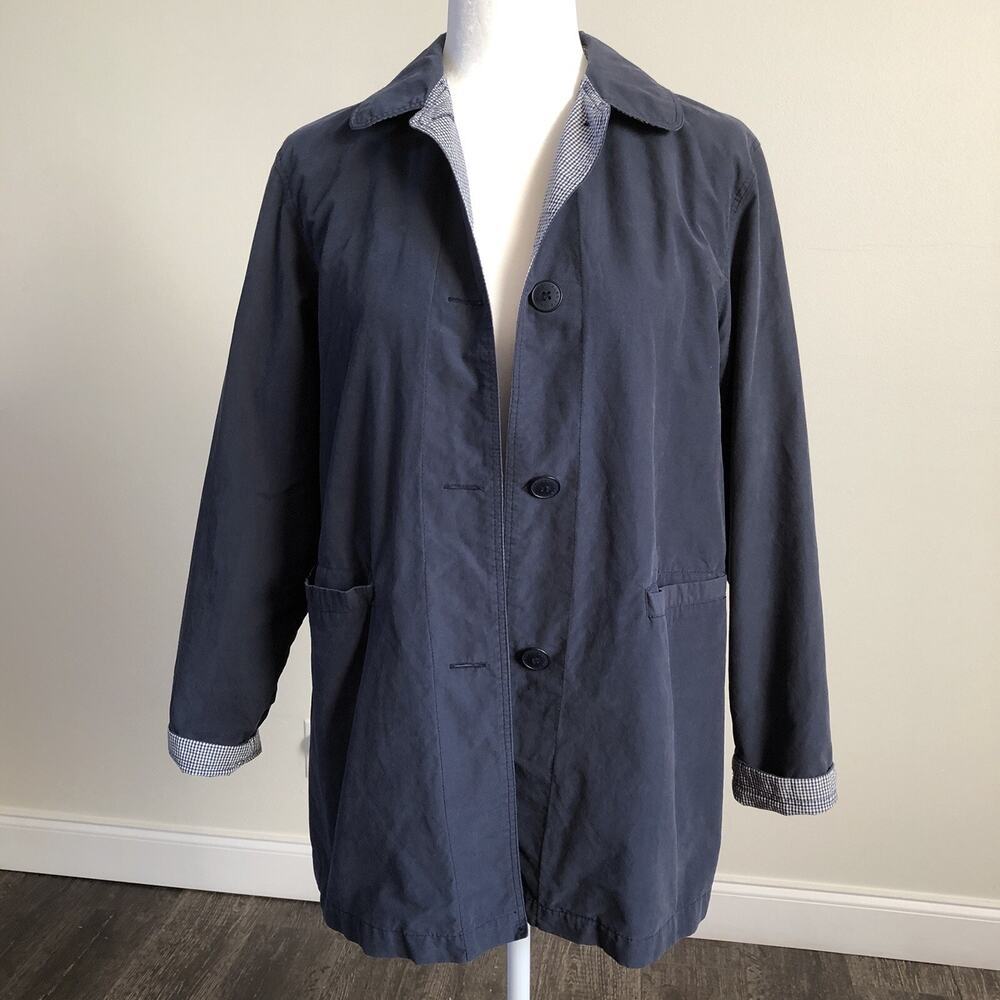 Talbots Petite Women's Casual Blue LS Lined Pockets Jacket Sz S